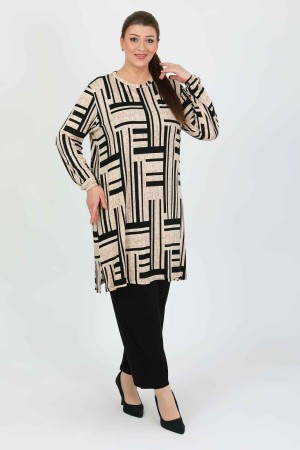 182377 TOPTAN DESENLİ PANTOLON TAKIM