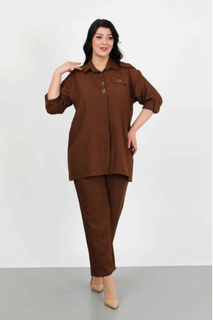 182389 TOPTAN KAHVE PANTOLON TAKIM