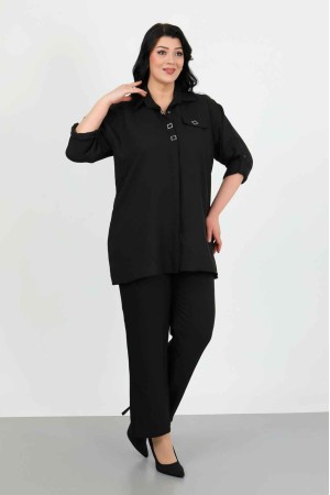 182391 TOPTAN SİYAH PANTOLON TAKIM