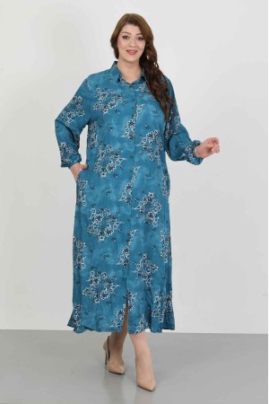 182398 TOPTAN DESENLİ ELBİSE