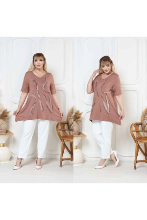 182412 TOPTAN VİZON TUNİK
