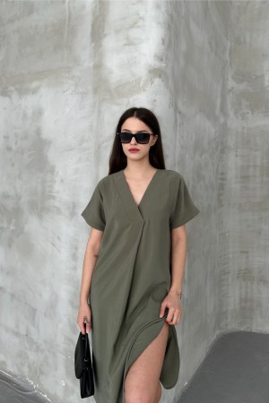 182453 khaki DRESS