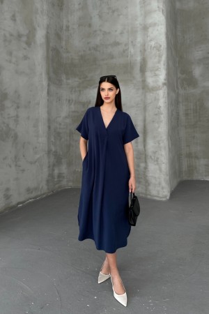 182454 Navy blue DRESS