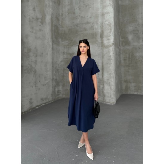 182454 Navy blue DRESS
