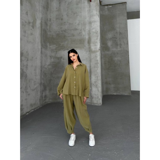 182462 TOPTAN HAKİ PANTOLON TAKIM