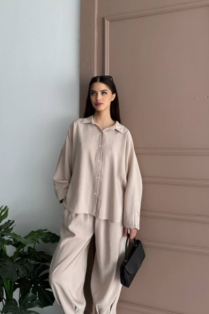 182463 TOPTAN BEJ PANTOLON TAKIM