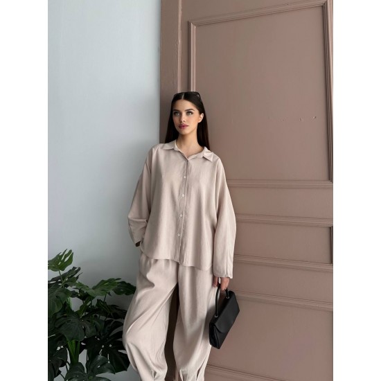 182463 TOPTAN BEJ PANTOLON TAKIM