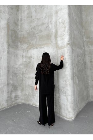 182466 TOPTAN SİYAH PANTOLON TAKIM