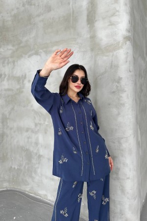 182467 TOPTAN LACİVERT PANTOLON TAKIM