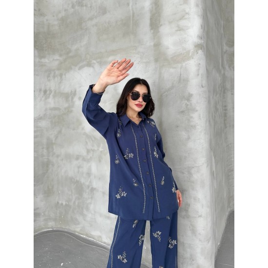 182467 TOPTAN LACİVERT PANTOLON TAKIM