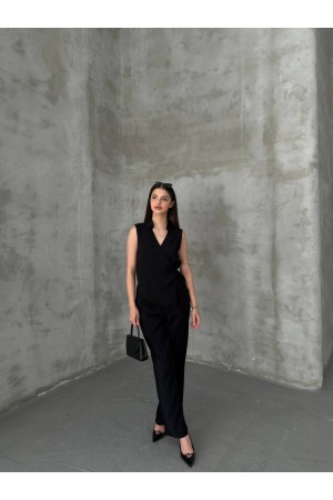 182469 TOPTAN SİYAH PANTOLON TAKIM