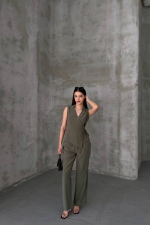 182470 TOPTAN HAKİ PANTOLON TAKIM