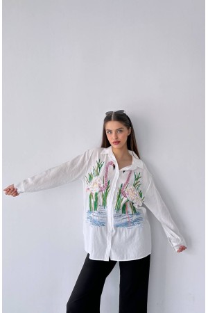 182478 TOPTAN BEYAZ GÖMLEK