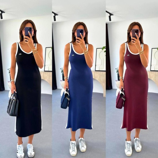 182488 burgundy DRESS