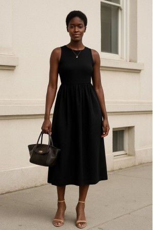 182493 TOPTAN SİYAH ELBİSE