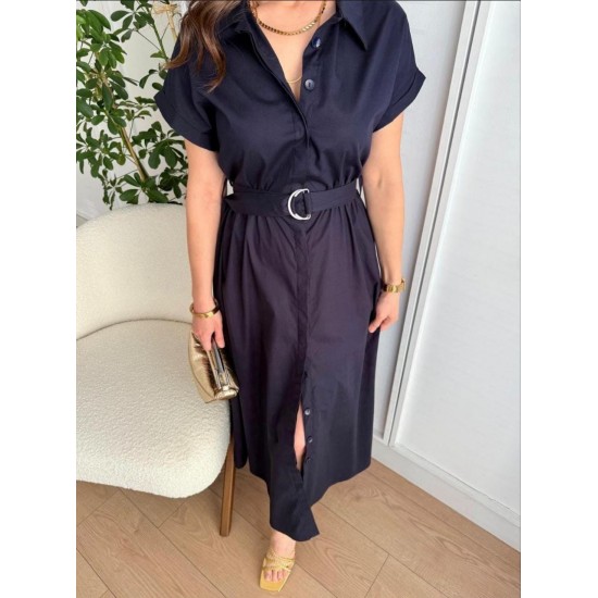 182497 Navy blue DRESS