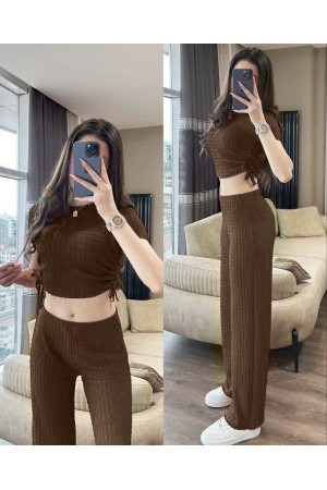 182500 TOPTAN KAHVE PANTOLON TAKIM