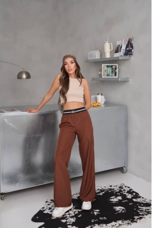182593 TOPTAN KAHVE PANTOLON