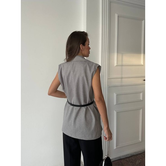 182595 TOPTAN GRİ YELEK