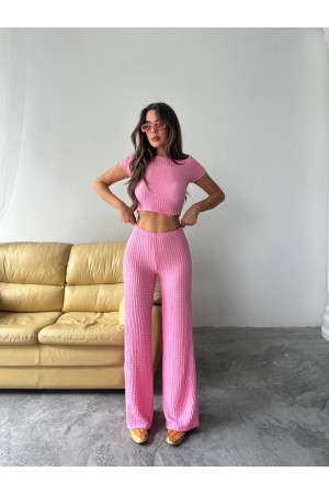 182613 TOPTAN PEMBE PANTOLON TAKIM