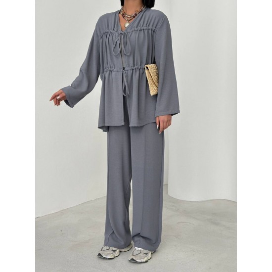 182634 TOPTAN GRİ PANTOLON TAKIM