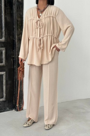 182636 TOPTAN BEJ PANTOLON TAKIM