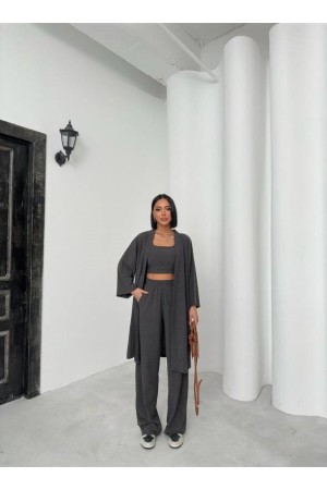 182637 TOPTAN SİYAH PANTOLON TAKIM