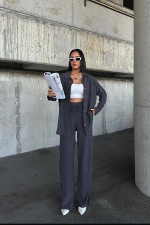 182638 TOPTAN ANTRASİT PANTOLON TAKIM