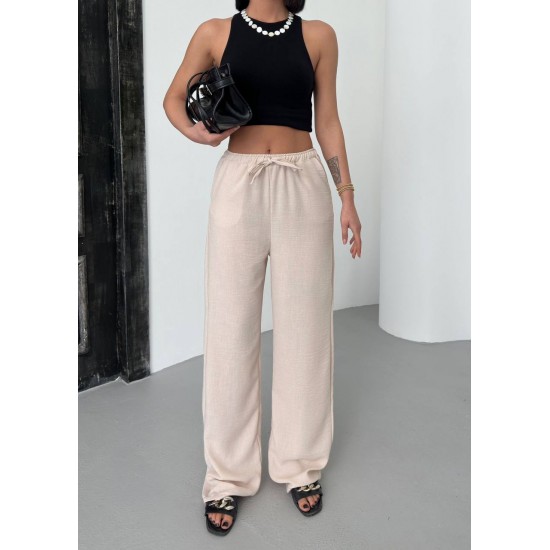 182640 beige TROUSERS