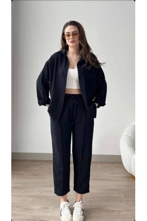 182643 TOPTAN SİYAH PANTOLON TAKIM