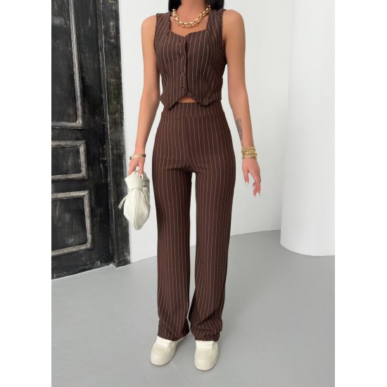 182645 TOPTAN KAHVE PANTOLON TAKIM