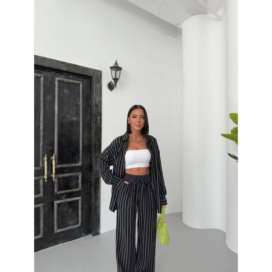 182646 TOPTAN SİYAH PANTOLON TAKIM