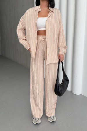 182647 TOPTAN BEJ PANTOLON TAKIM