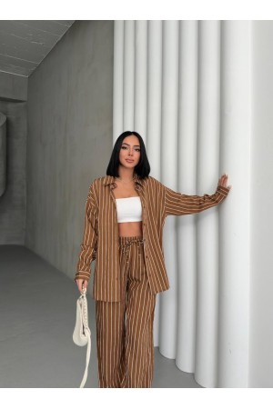 182648 TOPTAN KAHVE PANTOLON TAKIM