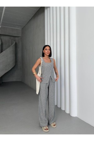 182653 TOPTAN GRİ PANTOLON TAKIM