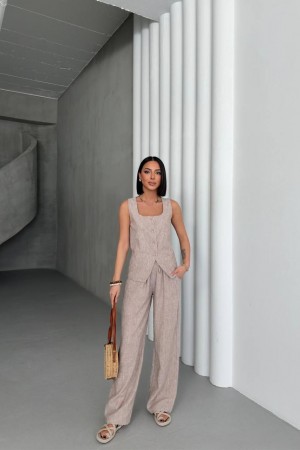 182654 TOPTAN BEJ PANTOLON TAKIM