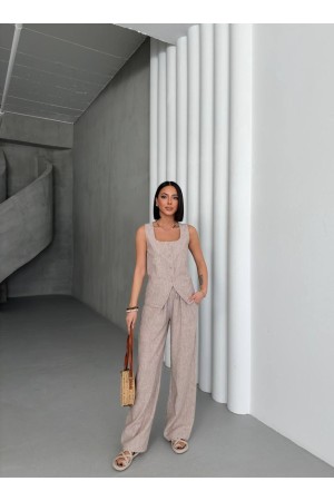 182654 TOPTAN BEJ PANTOLON TAKIM