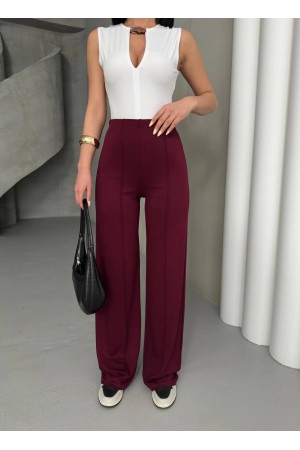 182655 TOPTAN BORDO PANTOLON