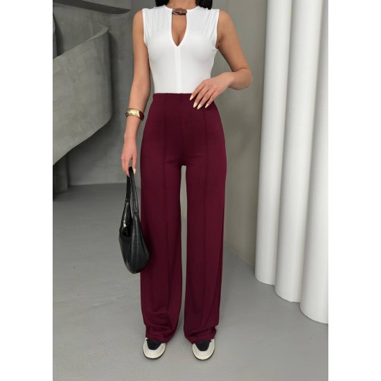 182655 TOPTAN BORDO PANTOLON