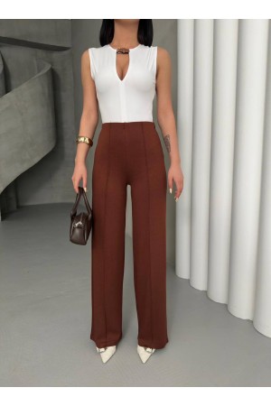 182657 TOPTAN KAHVE PANTOLON