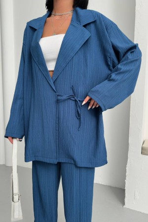 182666 blue Pants suit