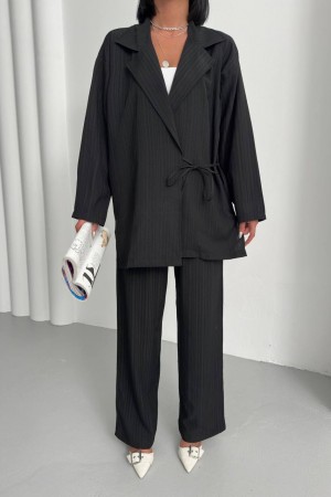 182667 black Pants suit