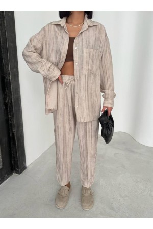 182668 TOPTAN BEJ PANTOLON TAKIM