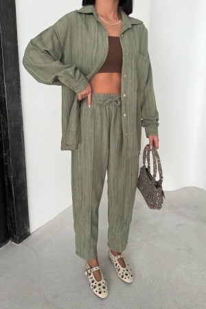 182669 TOPTAN HAKİ PANTOLON TAKIM