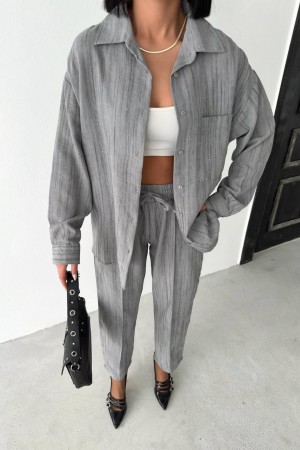 182671 TOPTAN GRİ PANTOLON TAKIM