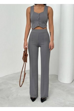 182677 TOPTAN GRİ PANTOLON TAKIM