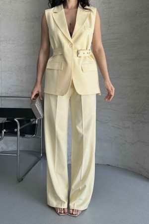 182689 TOPTAN SARI PANTOLON TAKIM