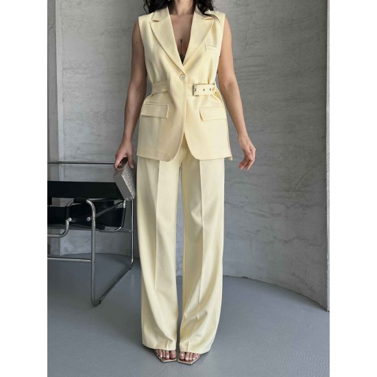 182689 TOPTAN SARI PANTOLON TAKIM