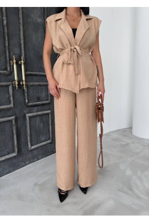 182701 TOPTAN BEJ PANTOLON TAKIM