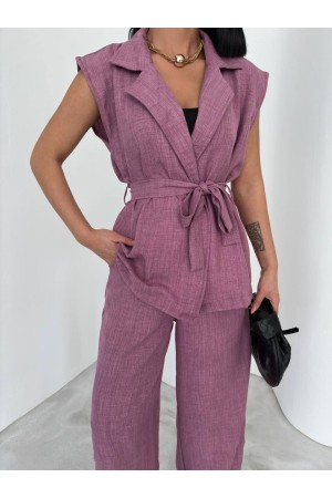 182702 TOPTAN GÜL KURUSU PANTOLON TAKIM